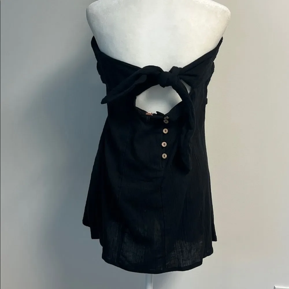 Free People Boogie Down Mini Dress Black M